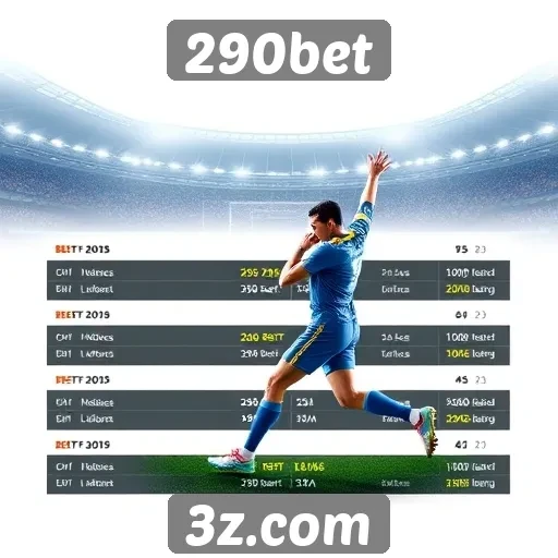 Apostas esportivas em alta no site 290bet